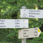 wanderschilder im altdorfer wald