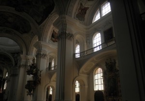 innenseite der basilika weingarten