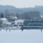 eislaufen auf stadtsee bad waldsee