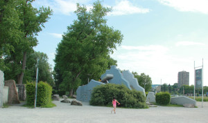 steine im wasser - abenteuerspielplatz vor sealife konstanz