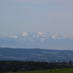 Blick zu den Alpen- Aussichtspunkt Aulendorf