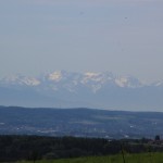 Blick zu den Alpen- Aussichtspunkt Aulendorf