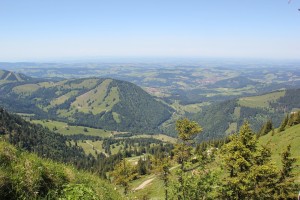 Blick übers Allgäu vom Hochgrat
