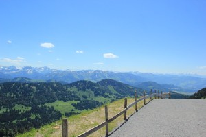 Hochgrat wanderweg und ausblick