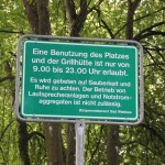 Schild Grillplatz Bad Waldsee Steinach