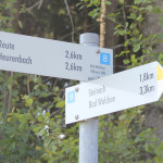 Schild nach Reute Wanderweg