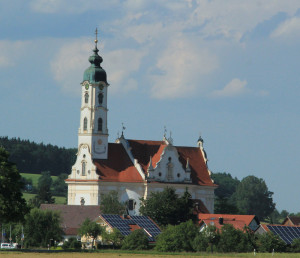 Wallfahrtskirche Steinhausen aus der Nähe