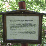 infoschild mit verschiedenen themen Waldlehrpfad Tannenbühl