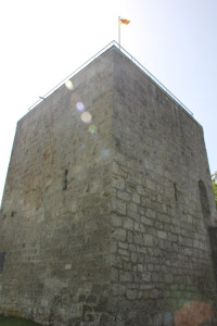 Burgturm in der Sonne Bussen Oberschwaben