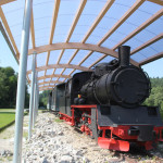 Lok auf dem Bahnhof Durlesbach