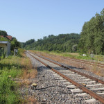 Neuer Schienenverlauf neben Bahnhof Durlesbach