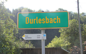 Ortsschild Durlesbach