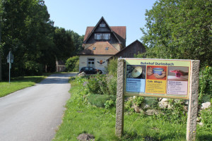 Schild Lichtwerk Bahnhof Durlesbach