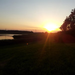 Sonnenuntergang am Rohrsee