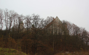 Schloss Warthausen mit Bäumen