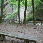 Aussichtspunkt Wasserfall im Schmalegger Rinkenburger Tobel
