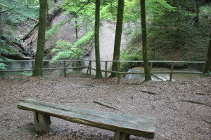 Aussichtspunkt Wasserfall im Schmalegger Rinkenburger Tobel