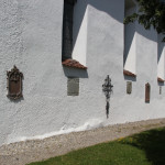 Seitenmauer Eintürnen Berg Kirche