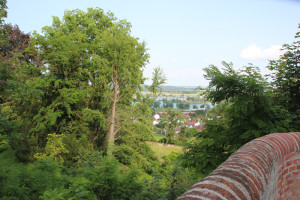 Sicht auf Donau vom Schlossberg Erbach