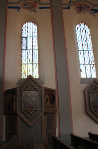 Fensterdekoration Kirche Tettnang