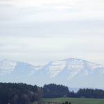 Sicht auf Alpen