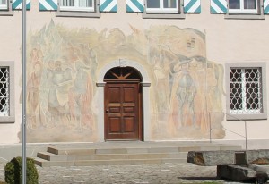 Fassadenmalerei Rathaus Herdwangen