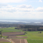Sicht auf Bodensee vom Hohenbodman