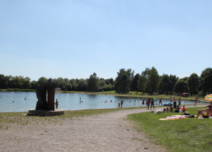 Badesee Schwarzachtalsee Steg