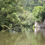 13 Padelboot und Badestelle Donau