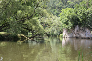 13 Padelboot und Badestelle Donau