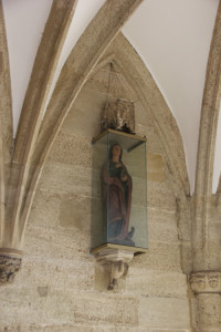Figur am Eingang Kirche Bad Saulgau
