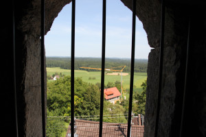 Vergitterte Fenster Hatzenturm Wolpertswende