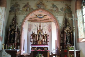 Altarraum Seitenaltare St Blasius Deggenhausen