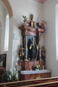 Egidius St Gilles Seitenaltar St Magnus Waldburg