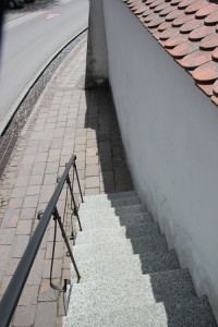 Treppe und Wehrmauer Kirche Frickingen