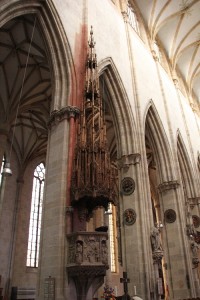 Gotische Kanzel Muenster Ulm