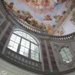 Barocke Malerei und Fenster Schloss Bad Wurzach