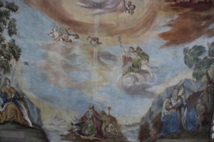 Deckenbild Maria und Erleuchtung Johannes Michelwinnaden
