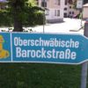 50 Jahre Oberschwäbische Barockstraße Schild Oberschwaebische Barockstrasse