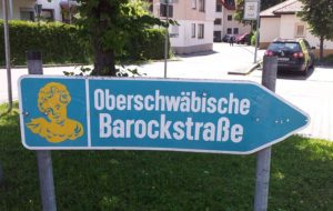 Schild Oberschwaebische Barockstrasse