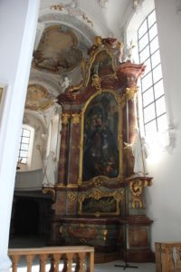 Rechter Seitenaltar Kirche St Georg Jakobus Isny