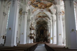 Rokoko Inneres Kirche St Georg in Isny