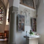 Rechter Seitenaltar Orgel Kirche St Georg Koenigeggwald