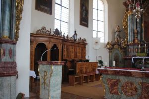 Beichtstuhl Chor St Blasius Attenweiler