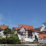 Blick auf Altstadt Donauinsel Riedlingen