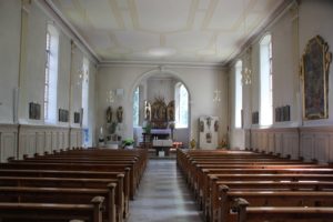 Innen St Simon u Judas Kirche Zussdorf