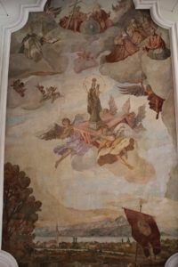 Deckenbild von Eriskrich in der Kirche Eriskirch