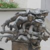 Spuckbrunnen in Wangen im Allgäu Figuren des Spuckbrunnens Wangen