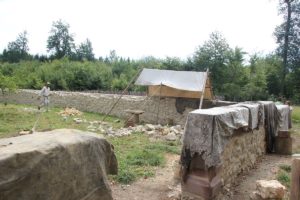 Obstgarten mit Mauerwerk