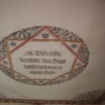 Deckeninschrift St Wendelinskapelle